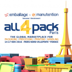 ALL4PACK Paris 2016 – Международная выставка упаковочных технологий, оборудования и материалов